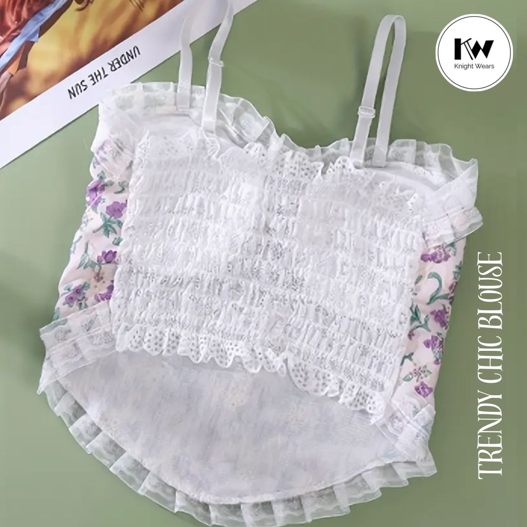 Trendy Chic Blouse- Floral