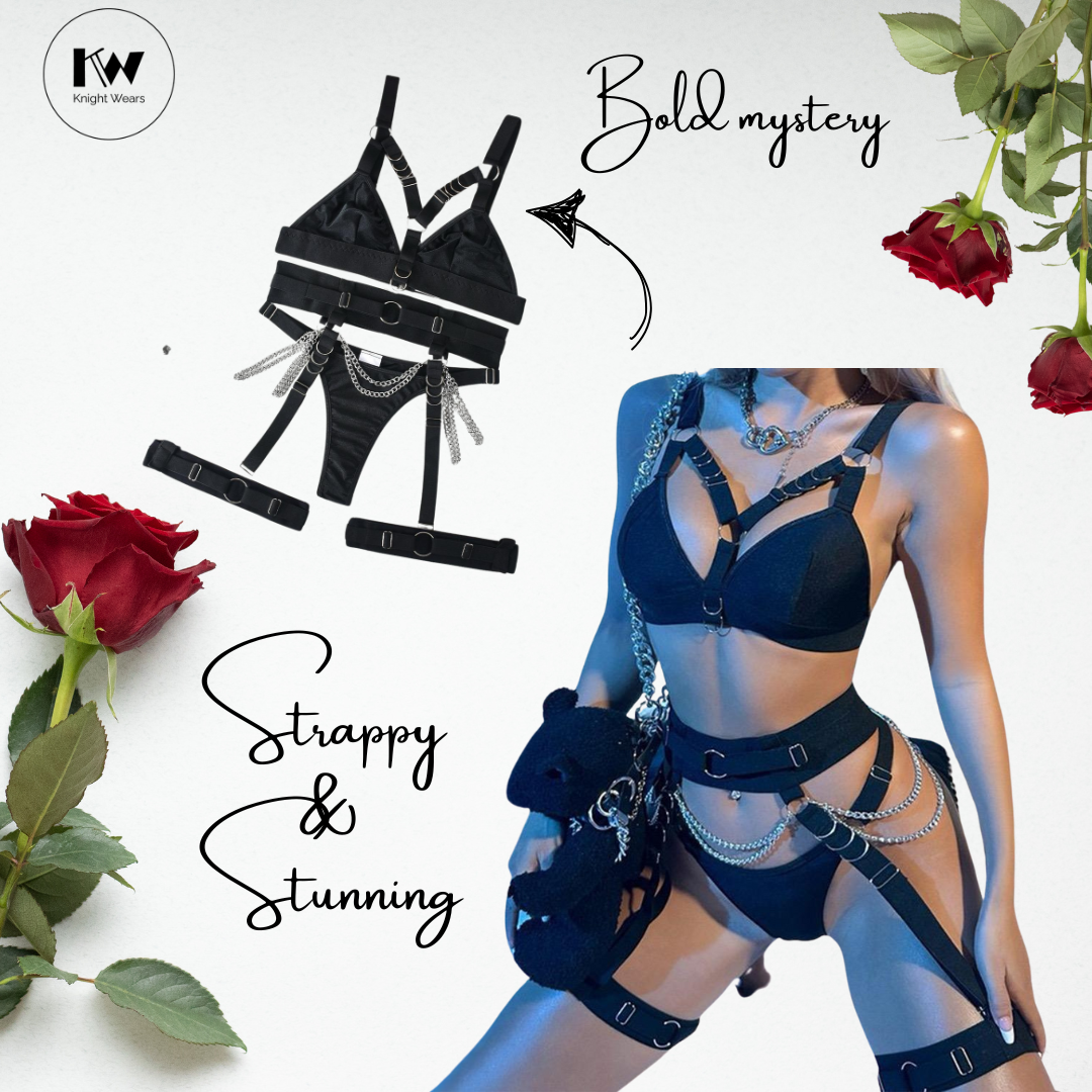 Midnight Chains Strappy Lingerie