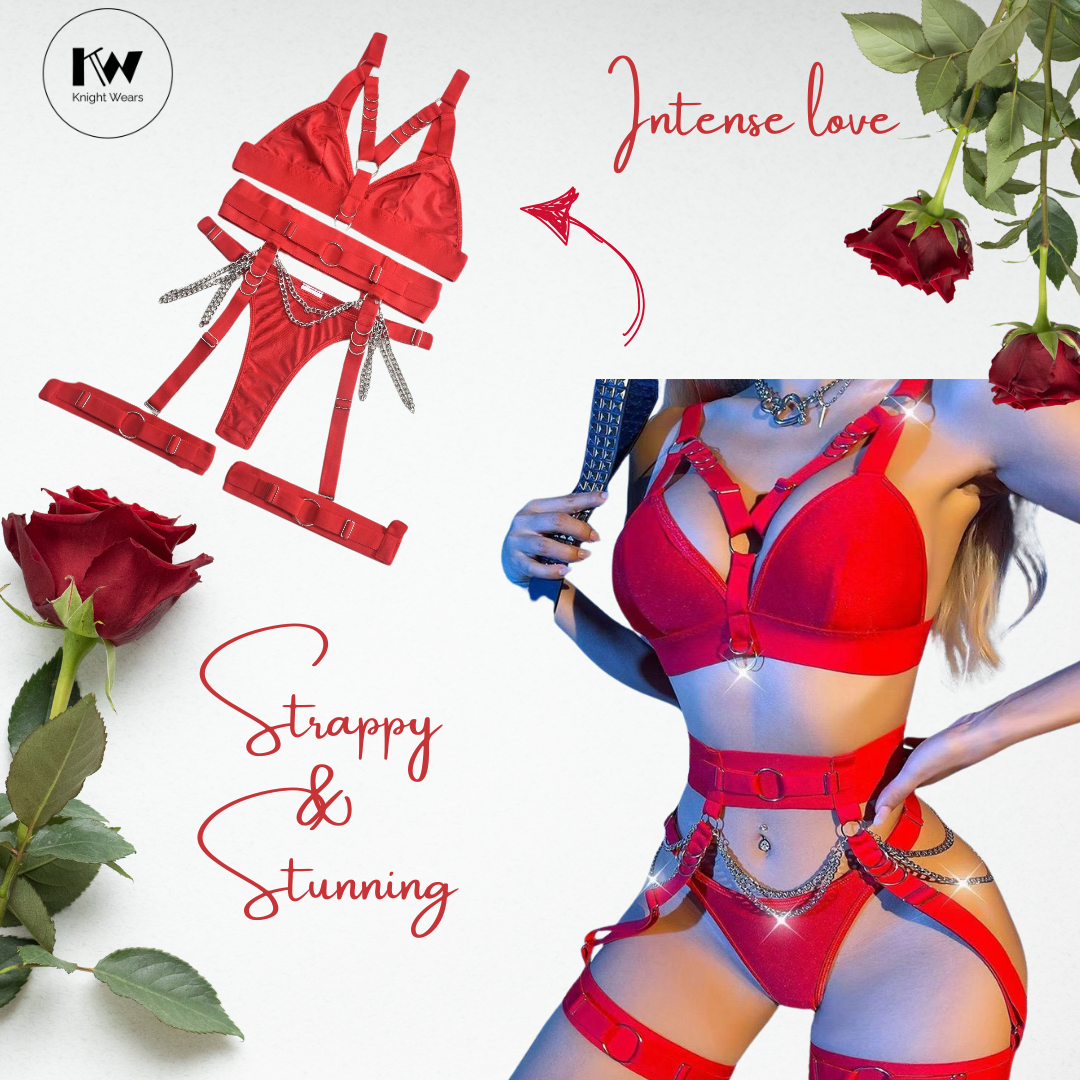 Midnight Chains Strappy Lingerie