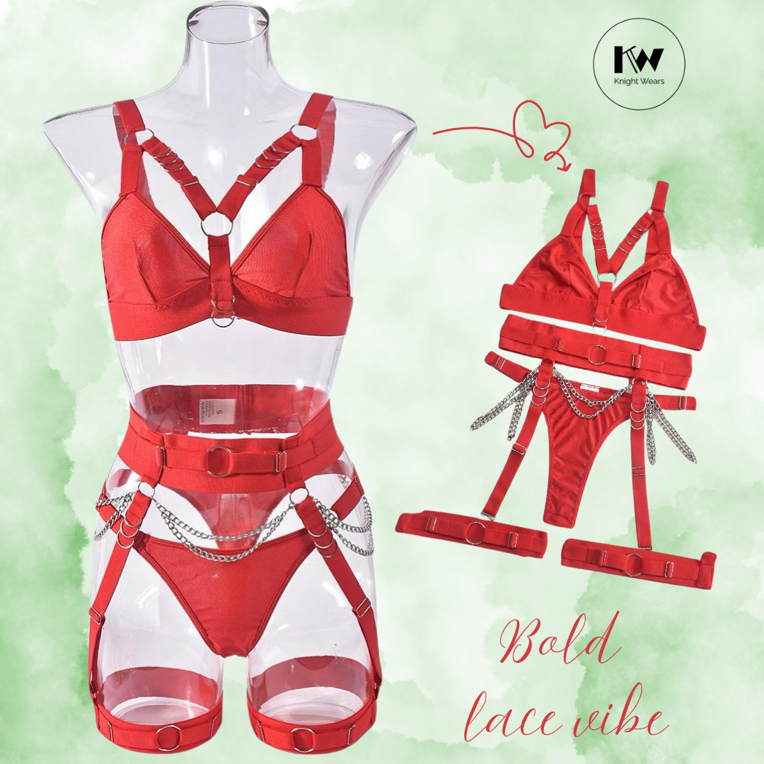 Midnight Chains Strappy Lingerie