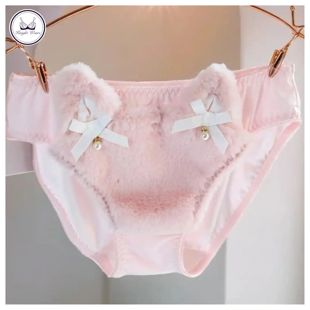 Soft furry cozy bra & panty set – Knight Wears Pakistan