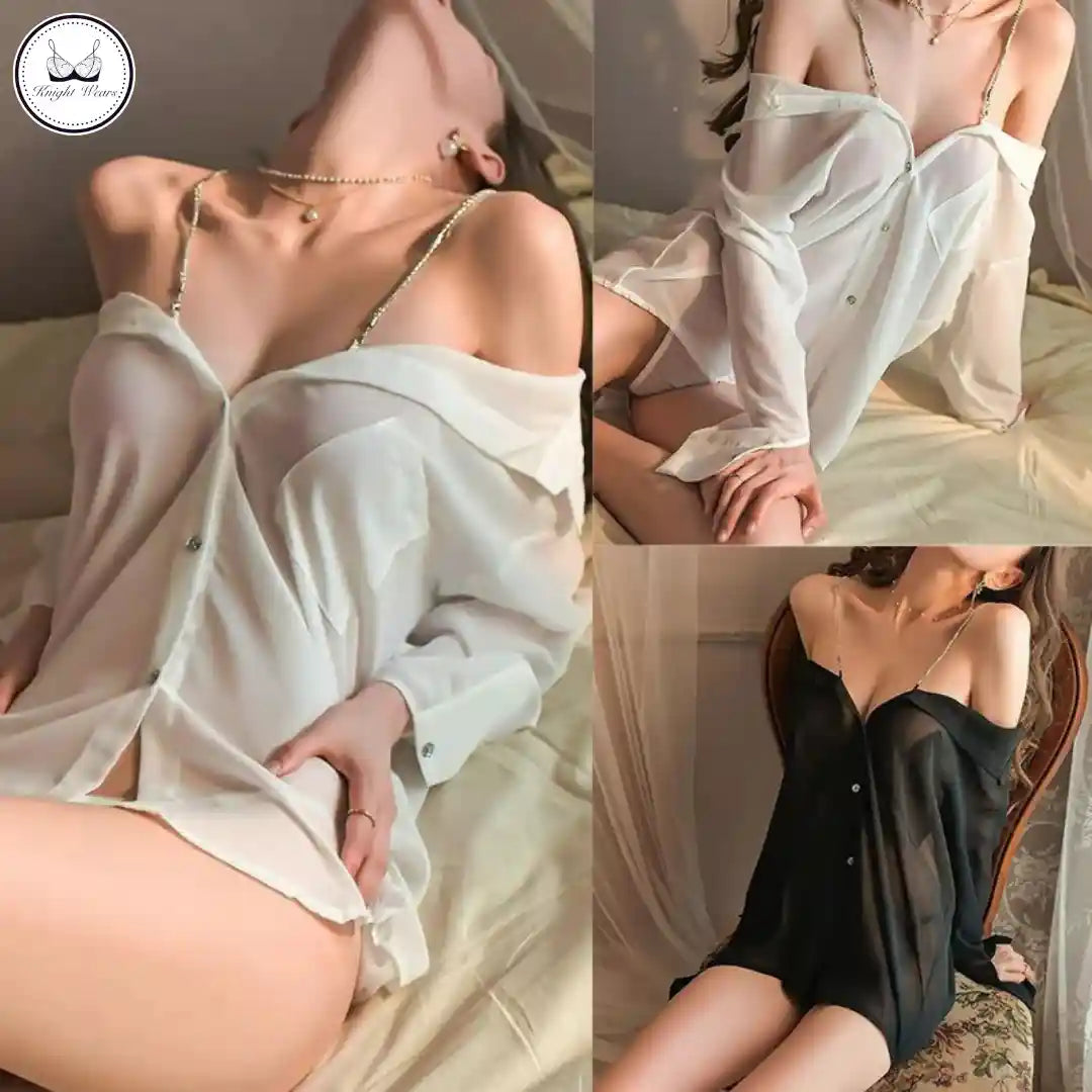 Sheer Shirt Set