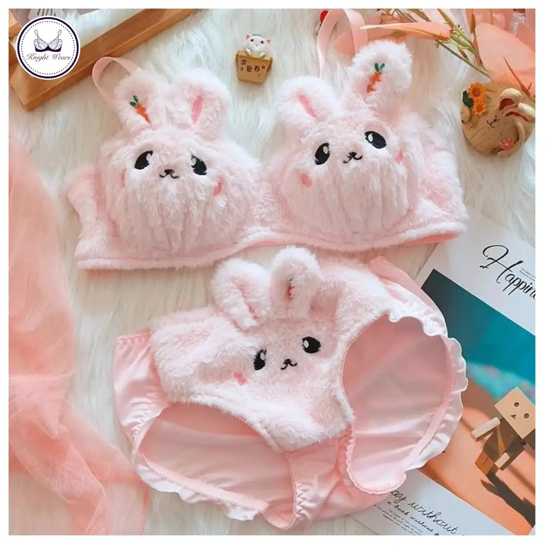 Bunny plush lingerie set – Knight Wears