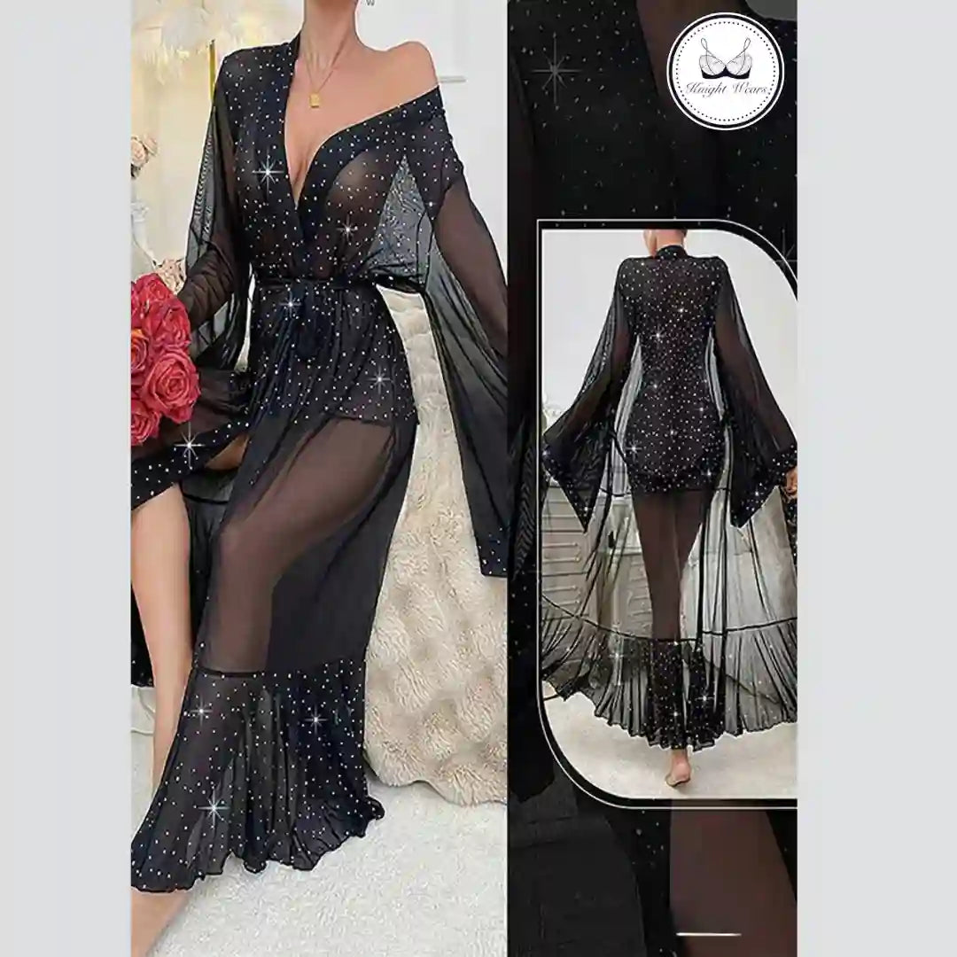 Stardust Mesh Robe