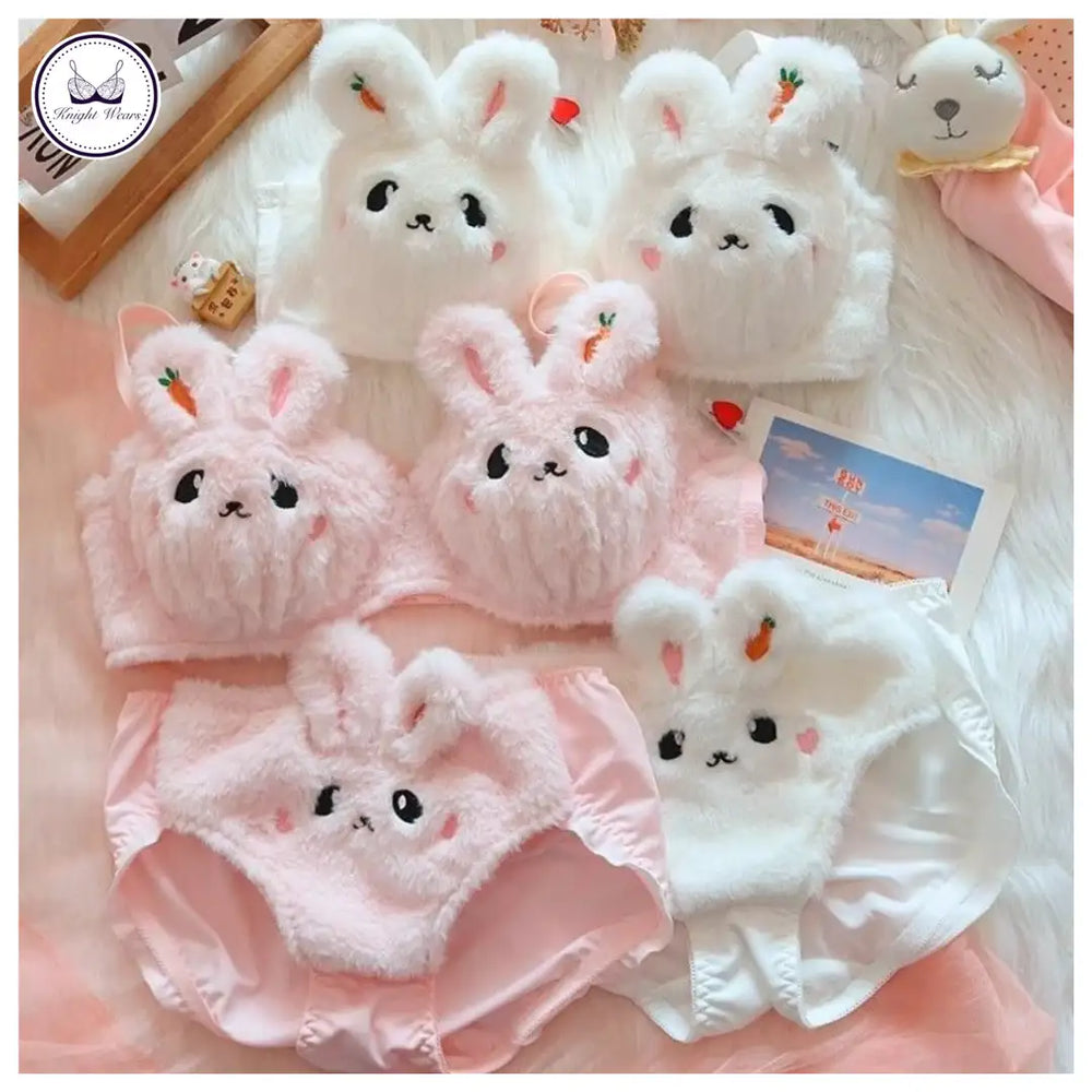 Bunny plush lingerie set – Knight Wears