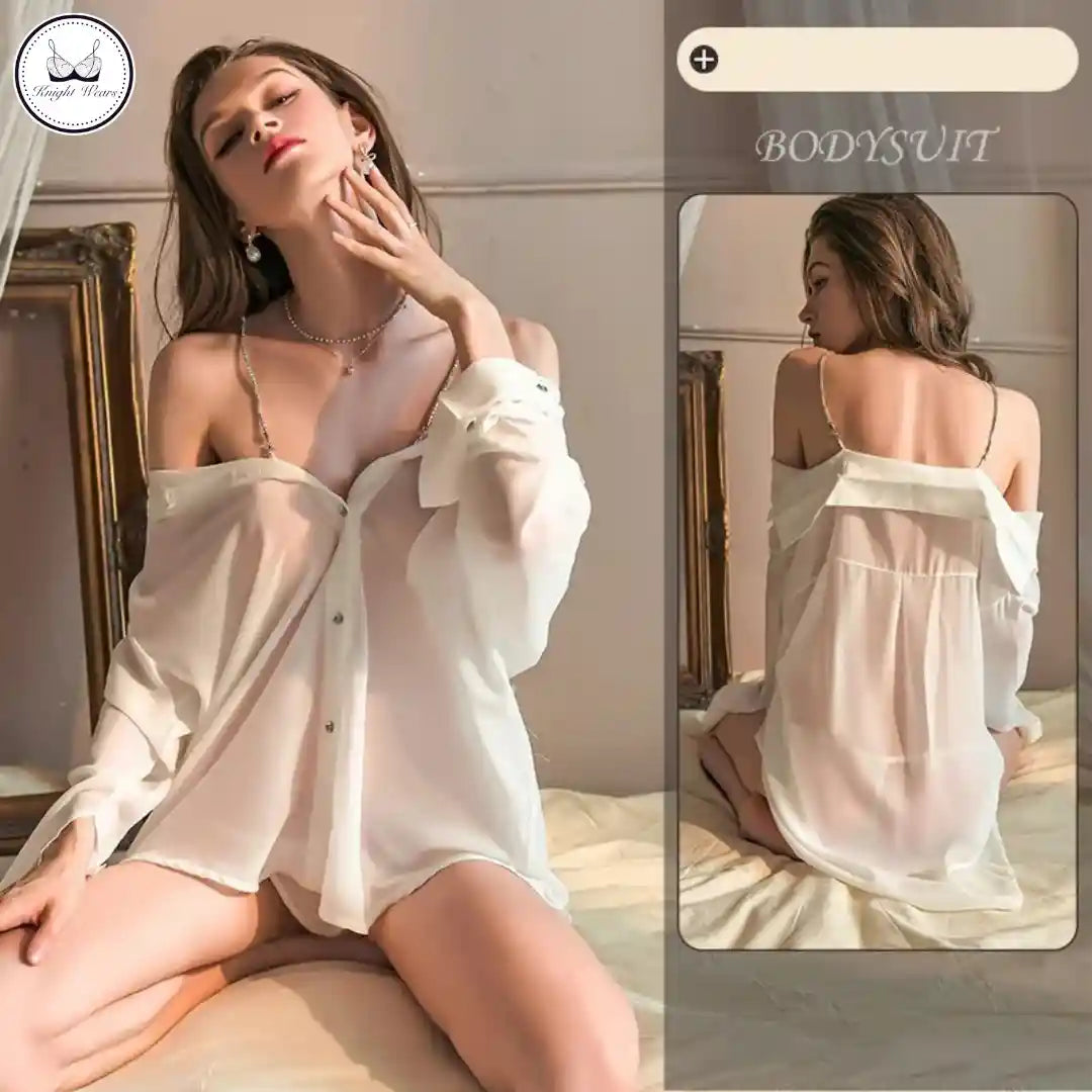 Sheer Shirt Set