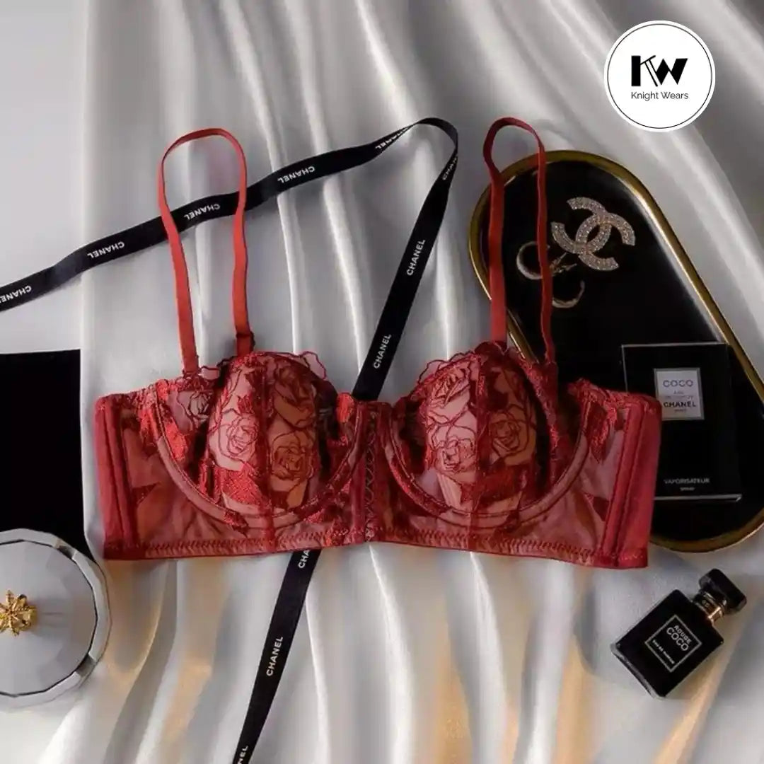 Bold Floral Lace Bra women’s lace bra Pakistan