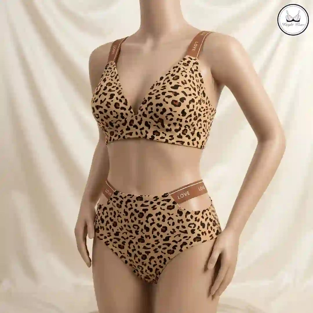 Leopard Love Bra Set