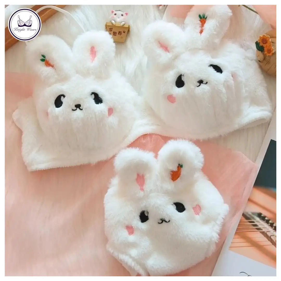 Bunny plush lingerie set – Knight Wears