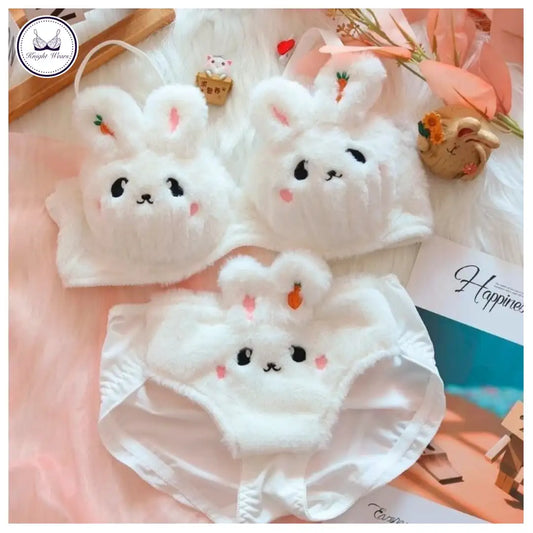 Bunny plush lingerie set – Knight Wears