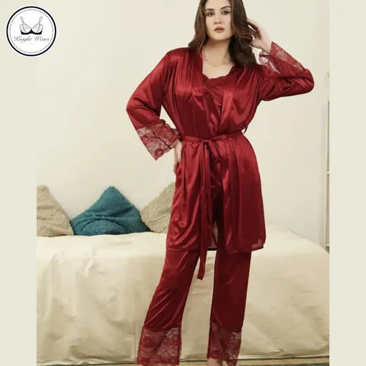 Royal 3-Piece Night Suit Set