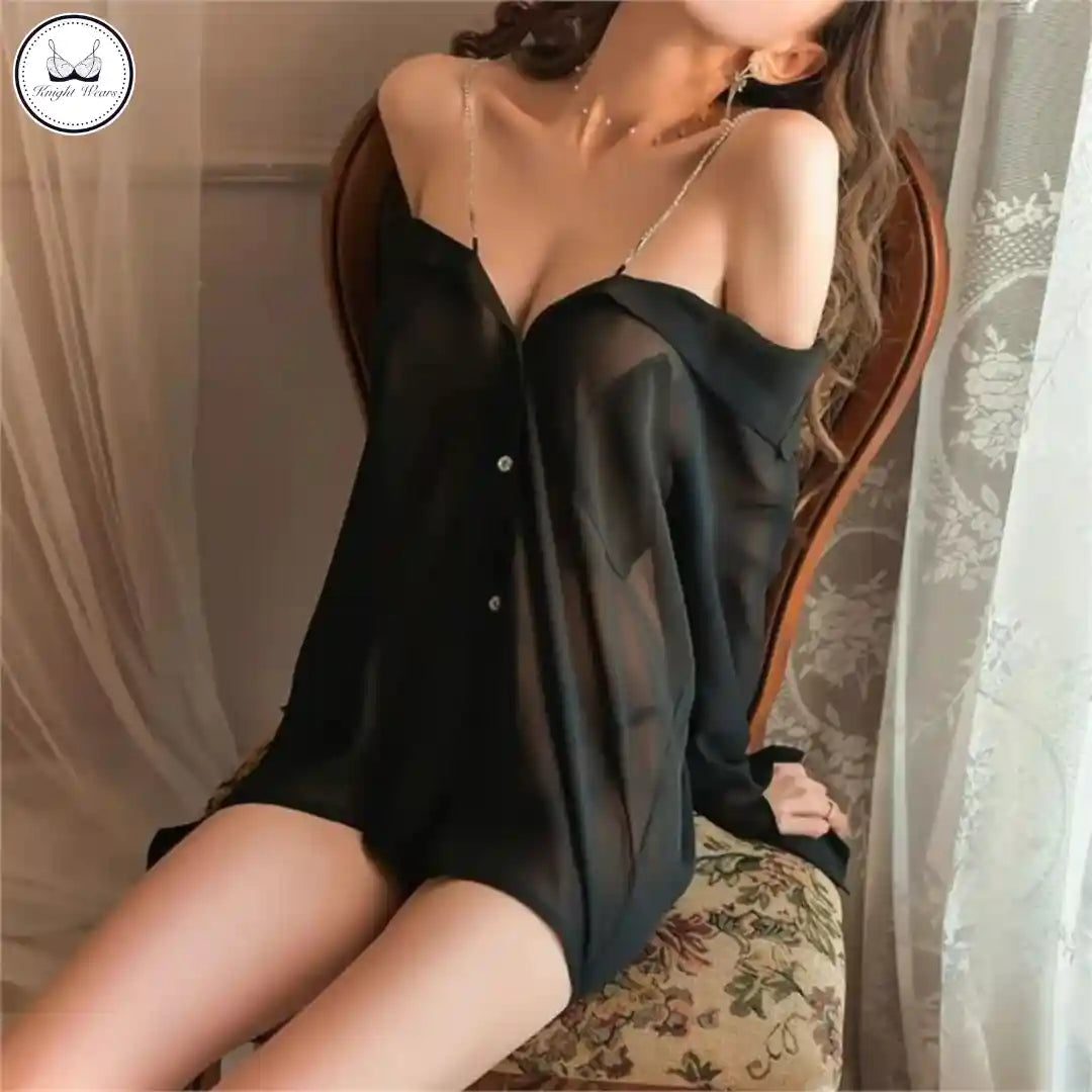 Sheer Shirt Set