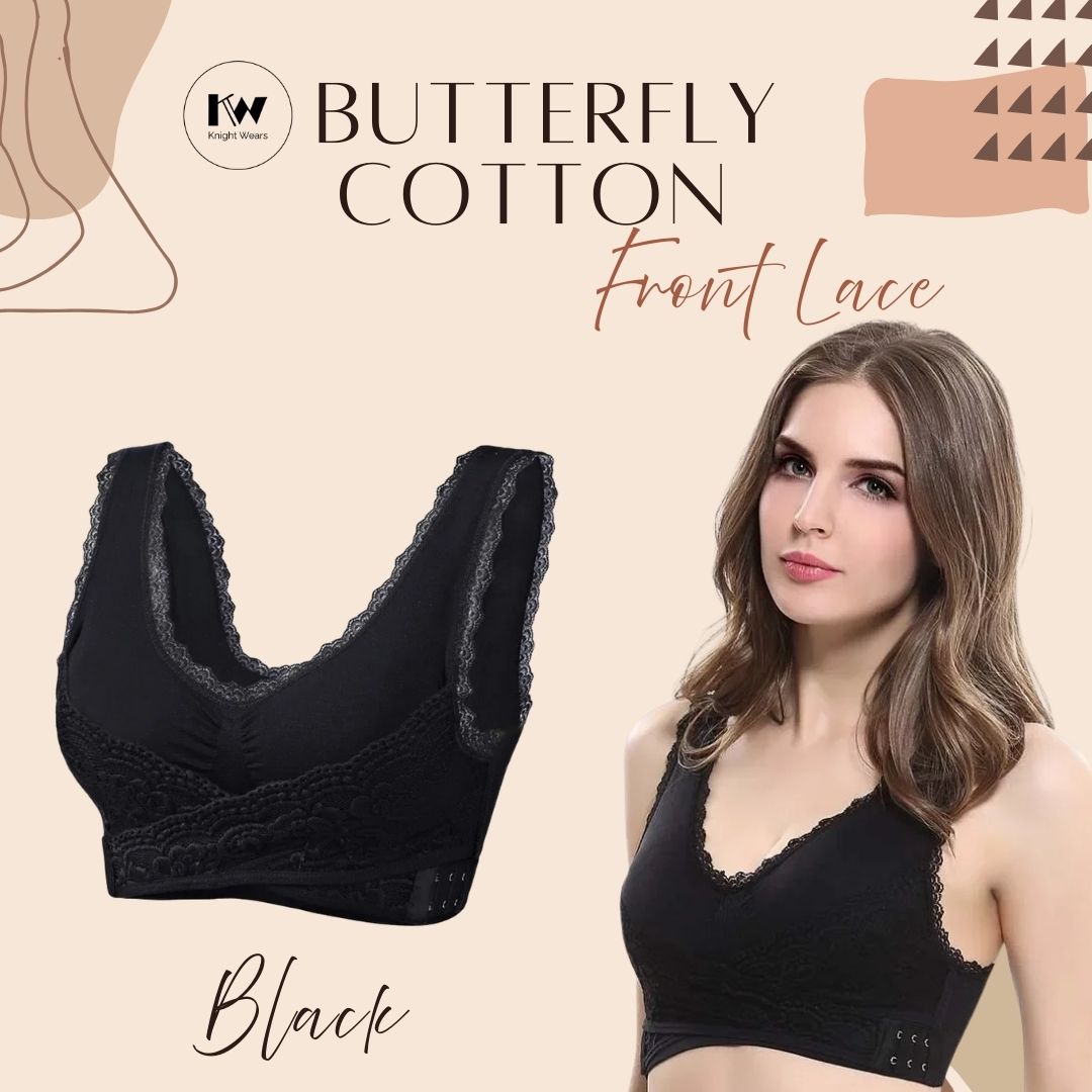Butterfly Cotton Front Lace