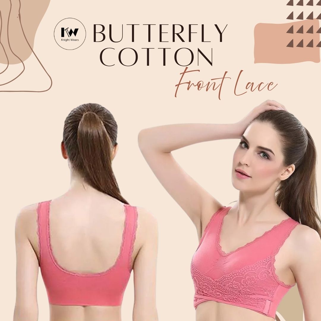 Butterfly Cotton Front Lace