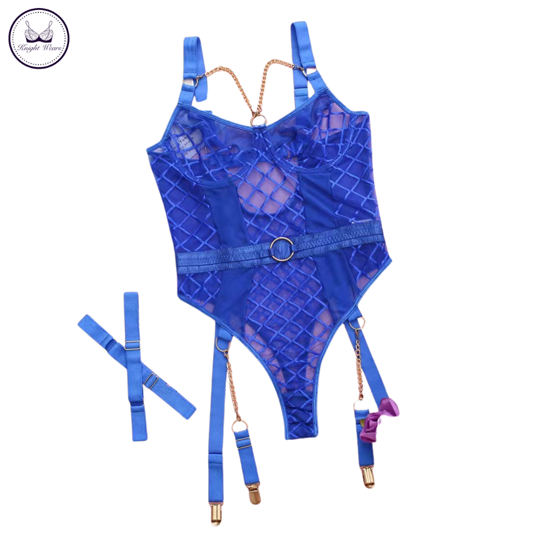 Deep V Mesh Bodysuit