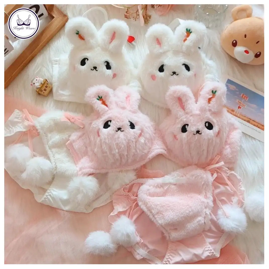 Bunny plush lingerie set – Knight Wears
