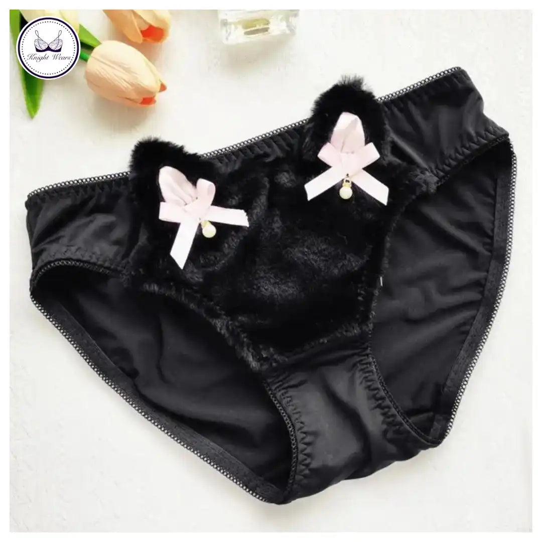Soft furry cozy bra & panty set – Knight Wears Pakistan