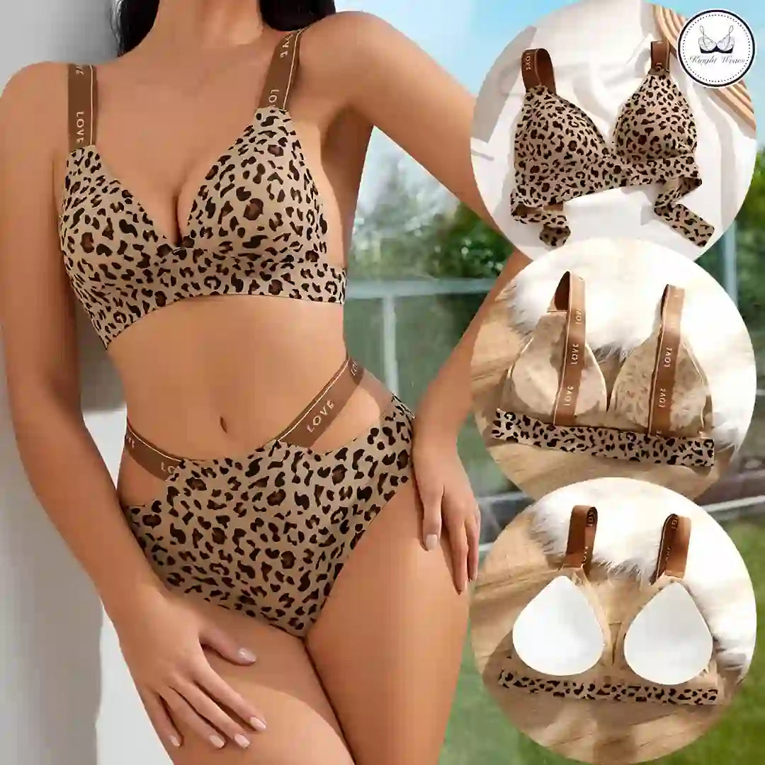 Leopard Love Bra Set