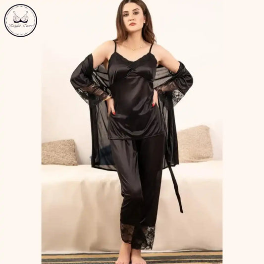 Royal 3-Piece Night Suit Set